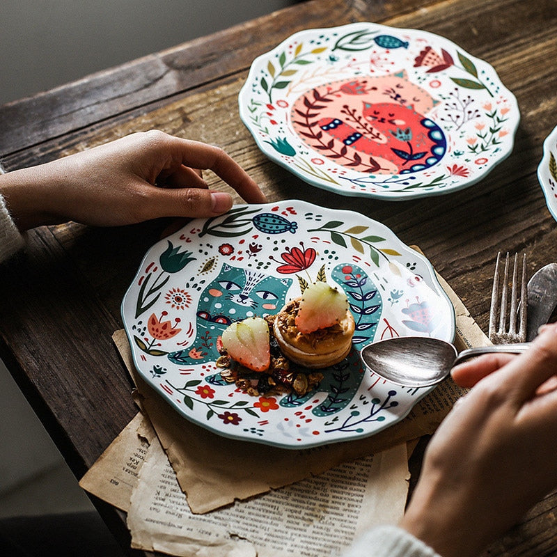 Cat Dinner Plate