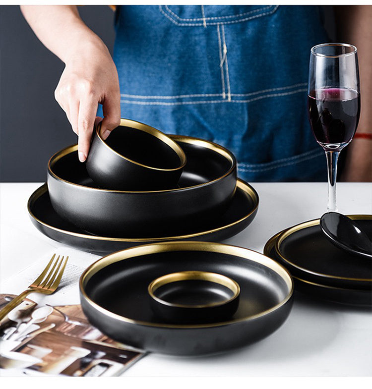 Black Tableware Plates