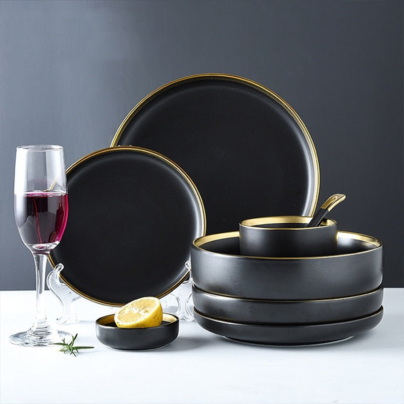 Black Tableware Plates