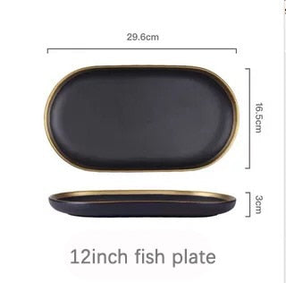 Black Tableware Plates