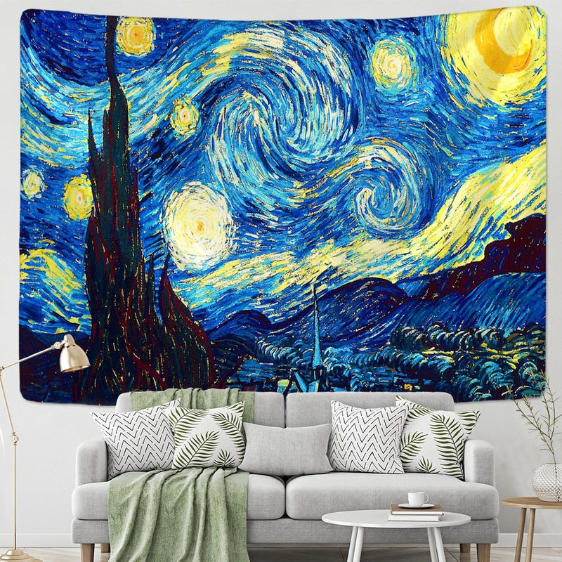 Van Gogh Print Blanket