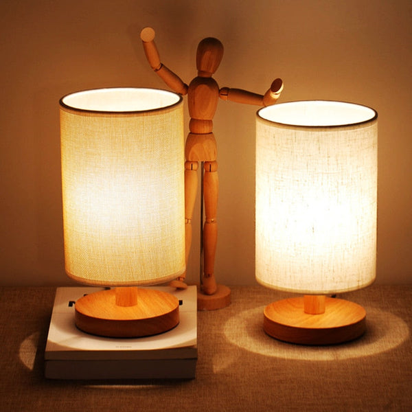 LED Nordic Linen Dimming Table Lamp