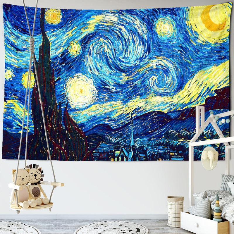 Van Gogh Print Blanket