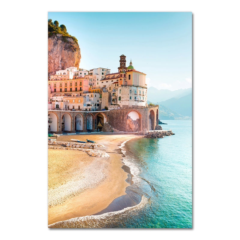 Italy Amalfi Coast Flower Poster