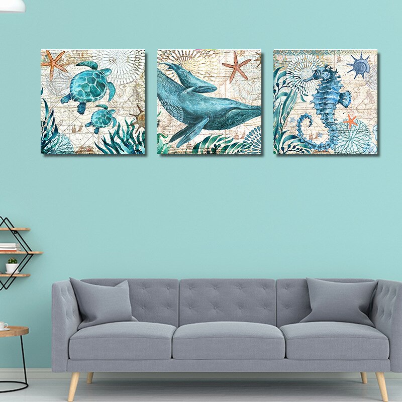 Marine Animal Canvas Painting