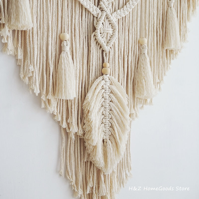 Nordic Bohemian Macrame Tapestry