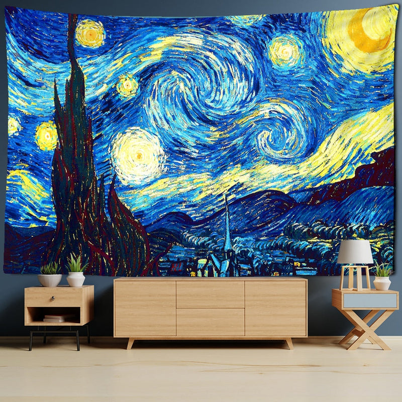 Van Gogh Print Blanket