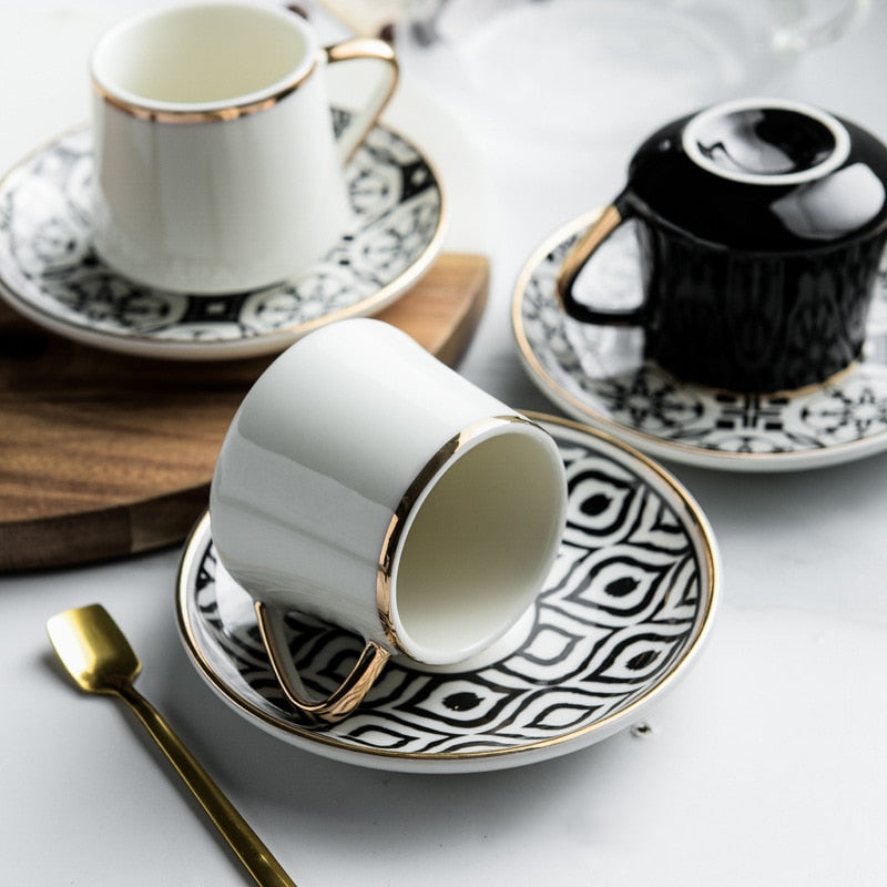 80ml Turkish Espresso Cups With Saucers