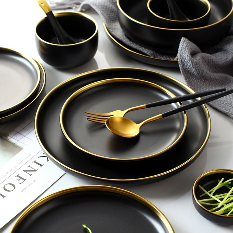 Black Tableware Plates