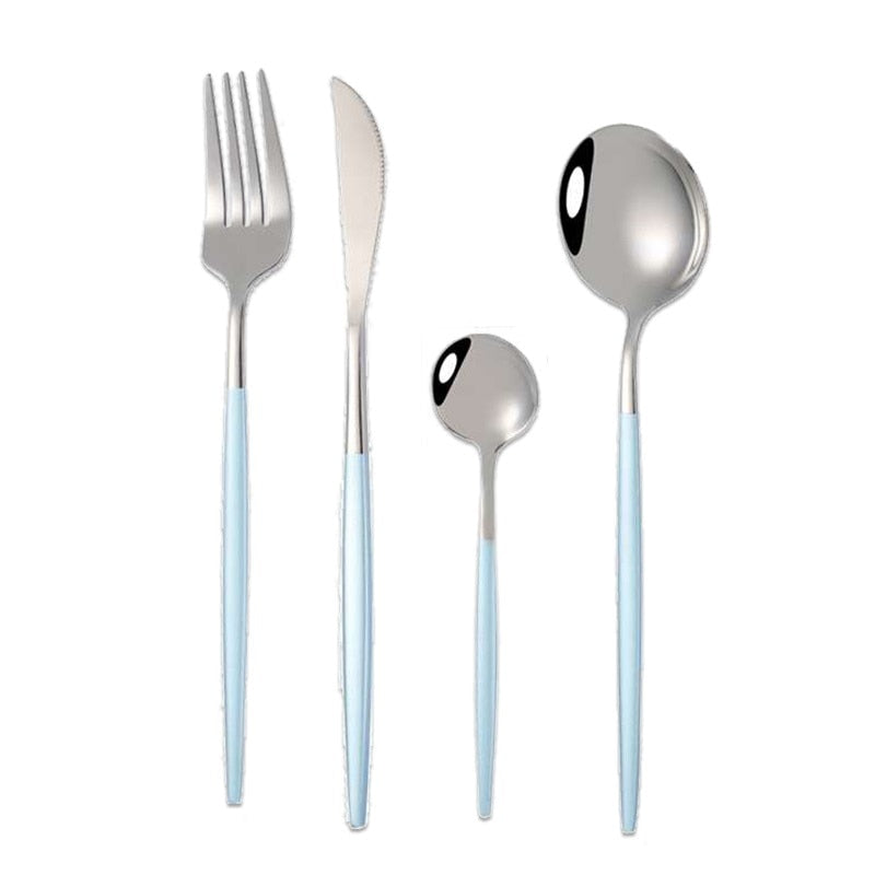 4pcs Black Tableware Cutlery-Set