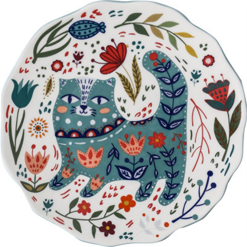 Cat Dinner Plate