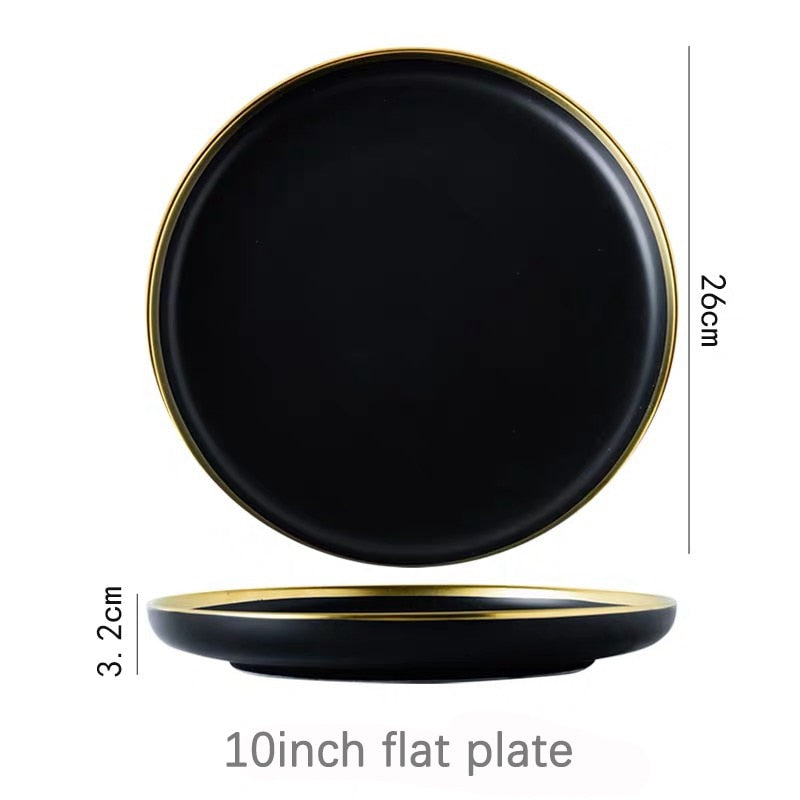 Black Tableware Plates