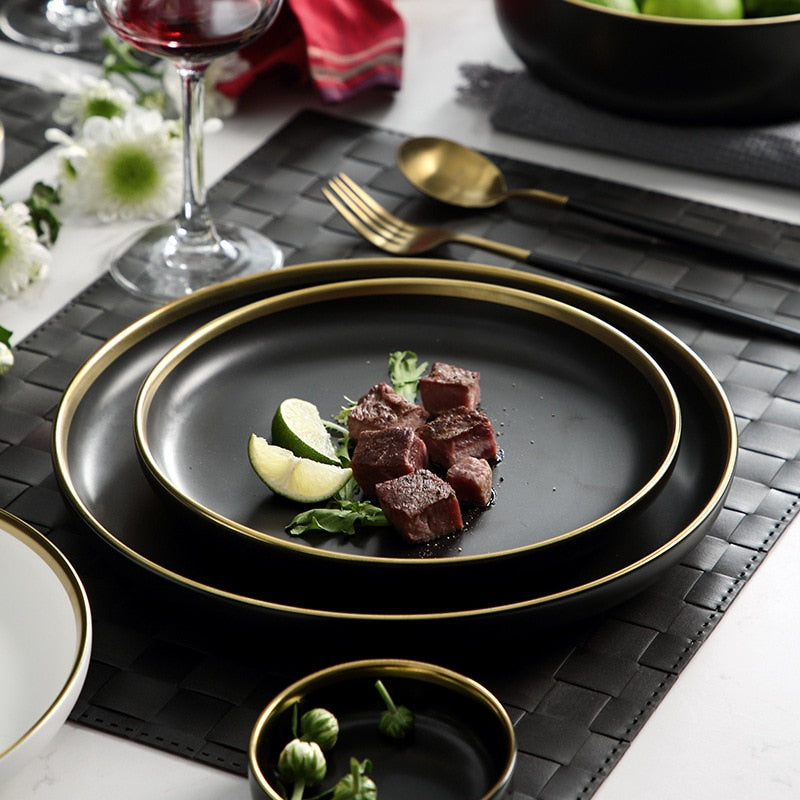 Black Tableware Plates