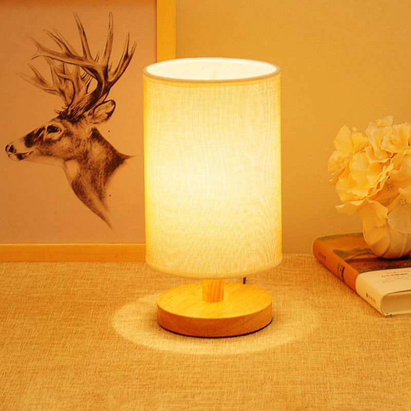 LED Nordic Linen Dimming Table Lamp