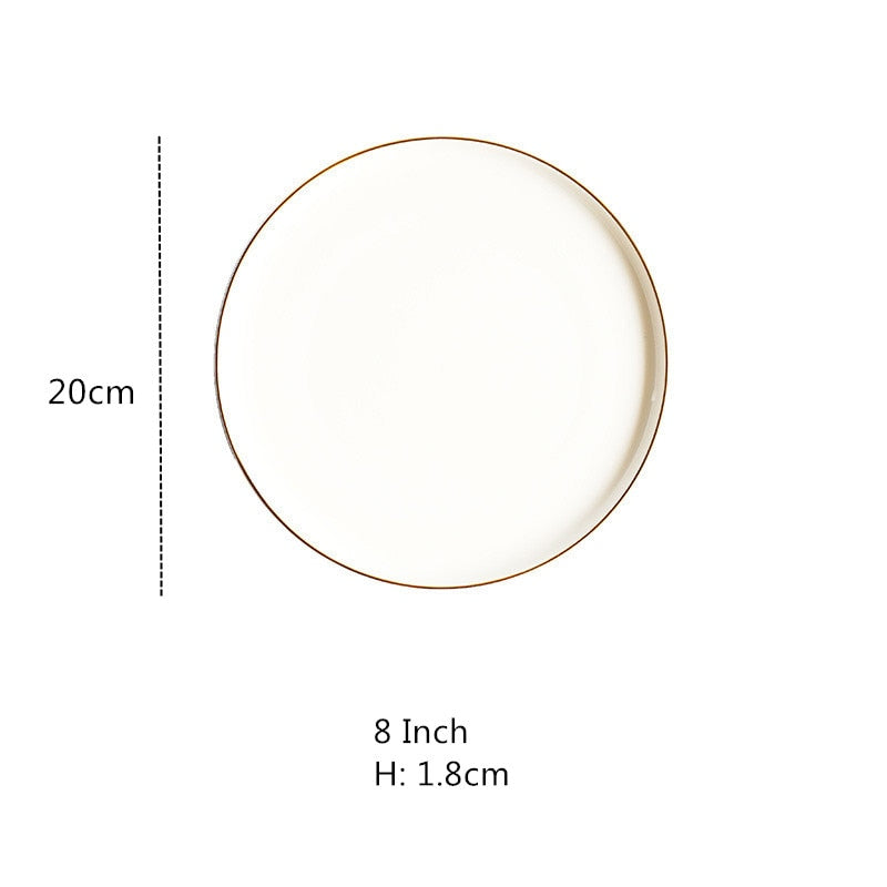 Nordic Round Ceramic Plate