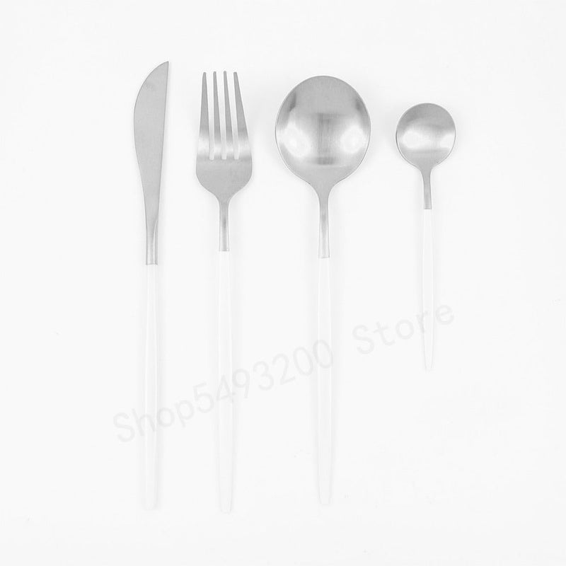 4pcs Black Tableware Cutlery-Set