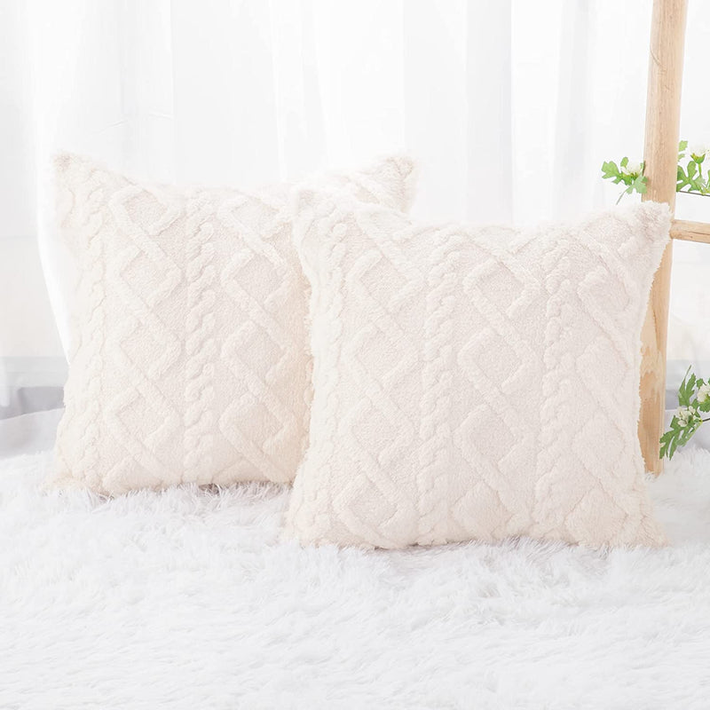 Retro Fluffy Soft Throw Pillow