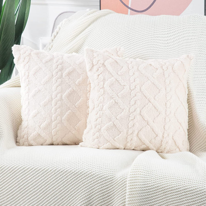 Retro Fluffy Soft Throw Pillow