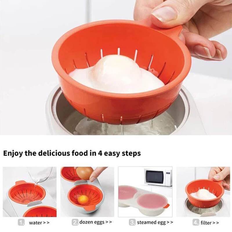 Edible Silicone Drain Egg Boiler