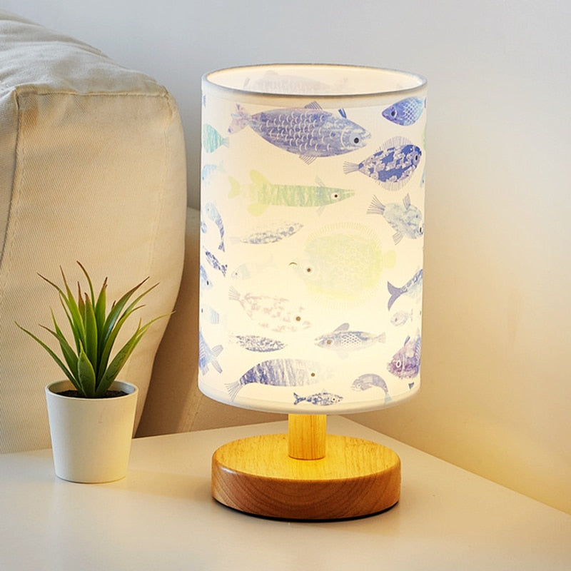 LED Nordic Linen Dimming Table Lamp