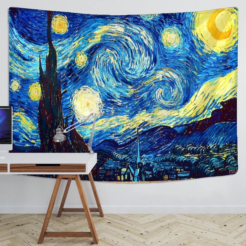 Van Gogh Print Blanket