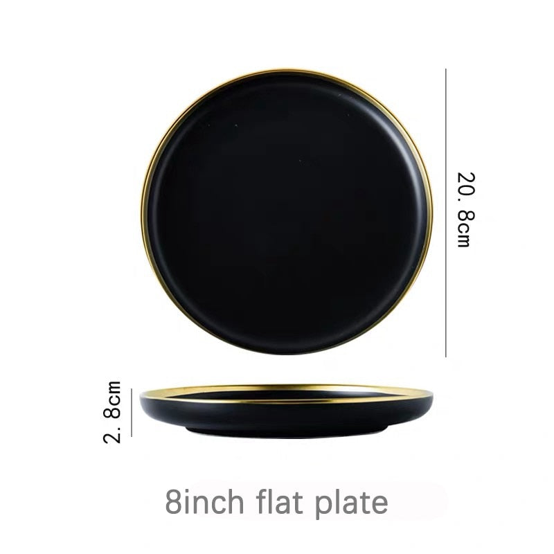 Black Tableware Plates