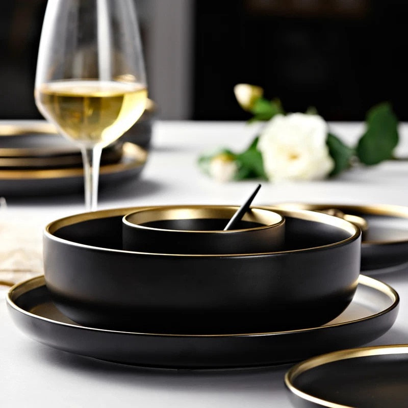 Black Tableware Plates