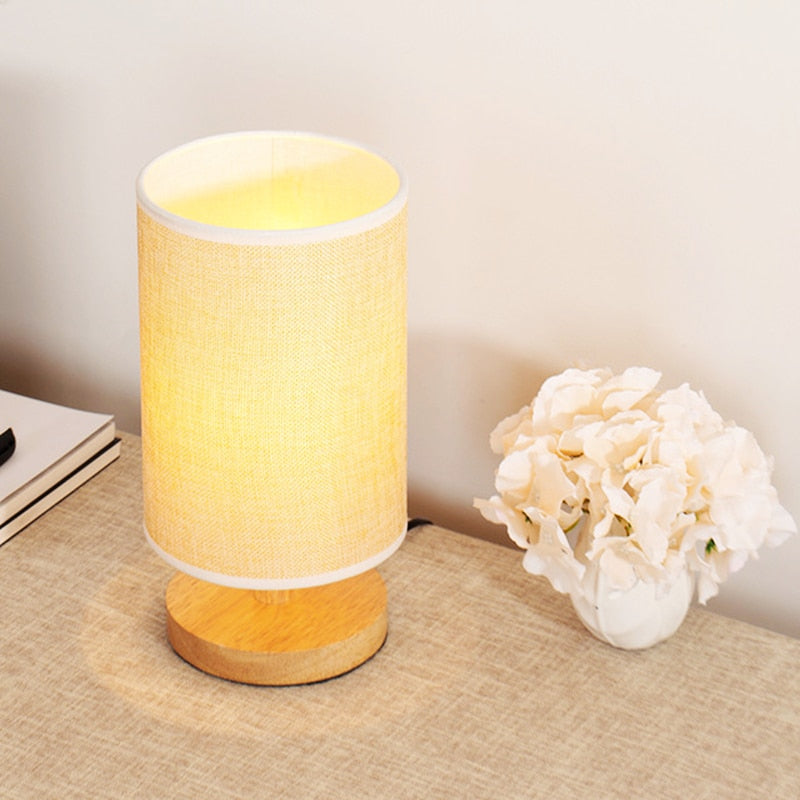 LED Nordic Linen Dimming Table Lamp