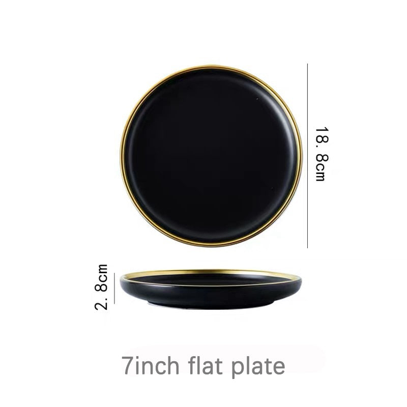 Black Tableware Plates