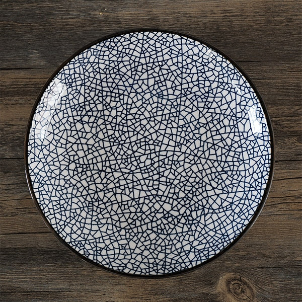 Japanese Traditional Style Ceramic Dinner Plates