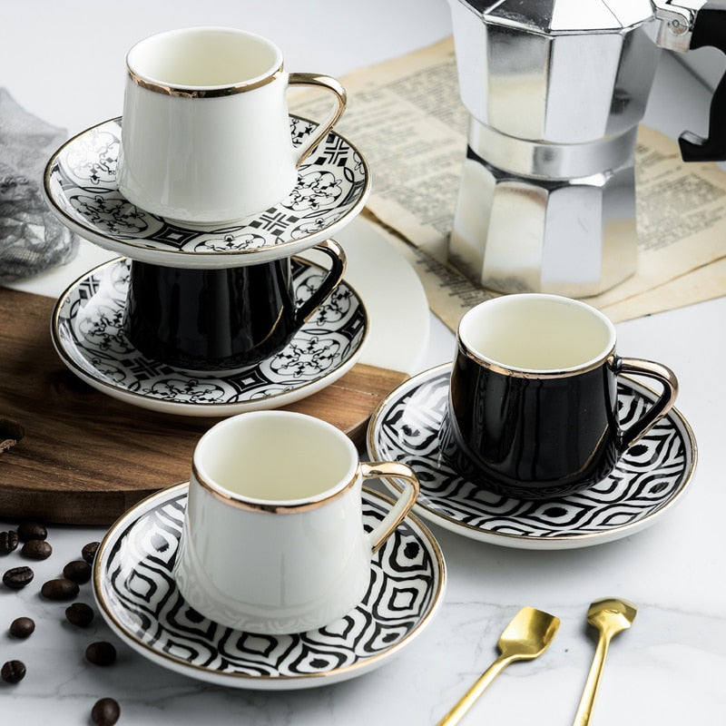 80ml Turkish Espresso Cups With Saucers