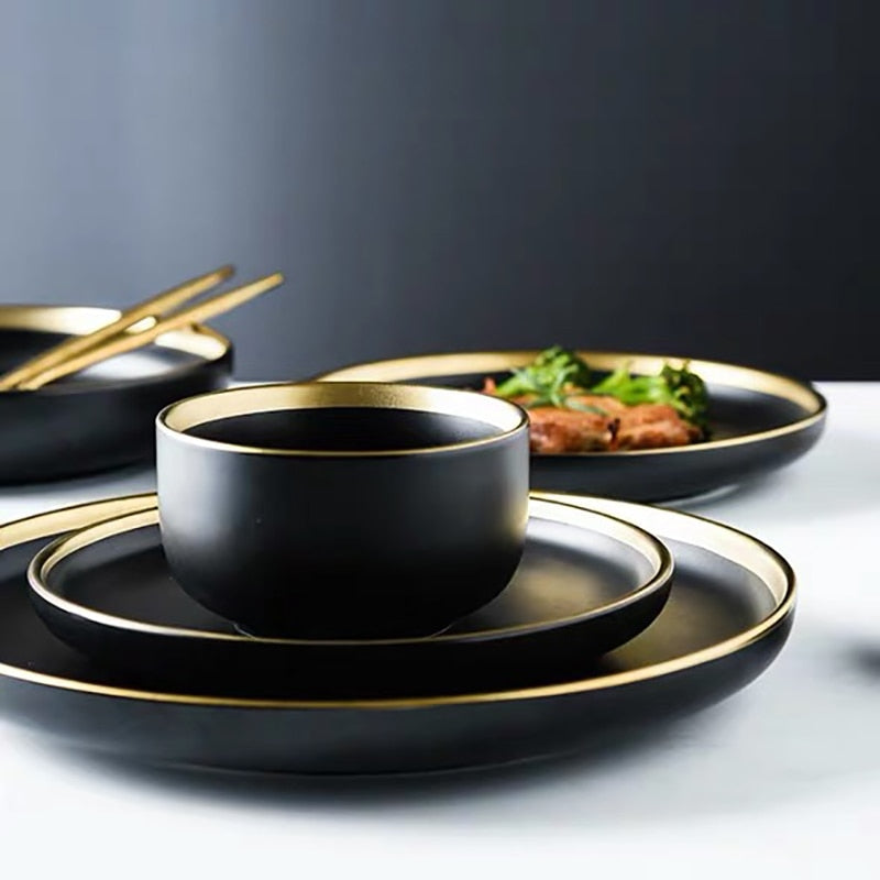 Black Tableware Plates