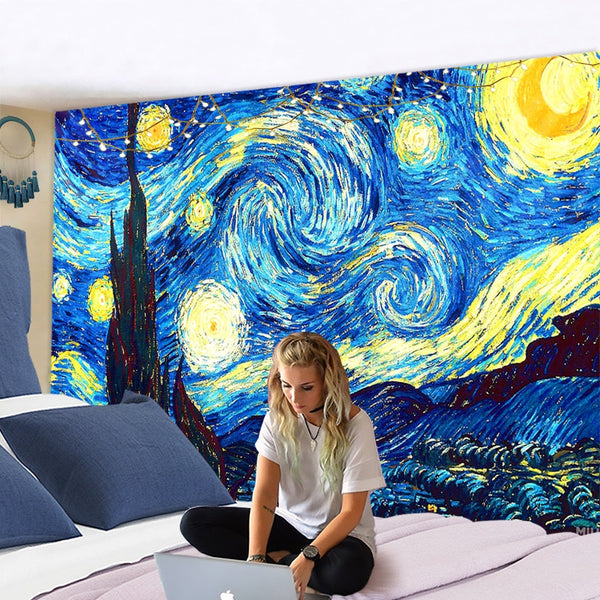 Van Gogh Print Blanket