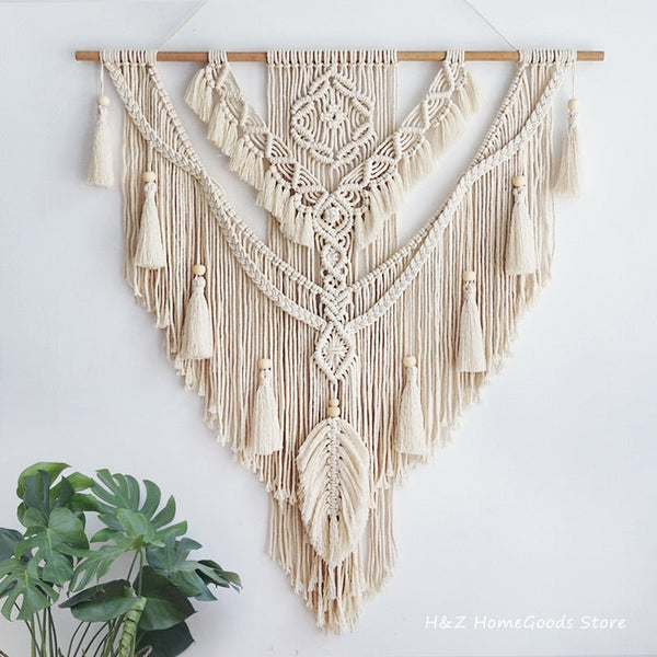 Nordic Bohemian Macrame Tapestry