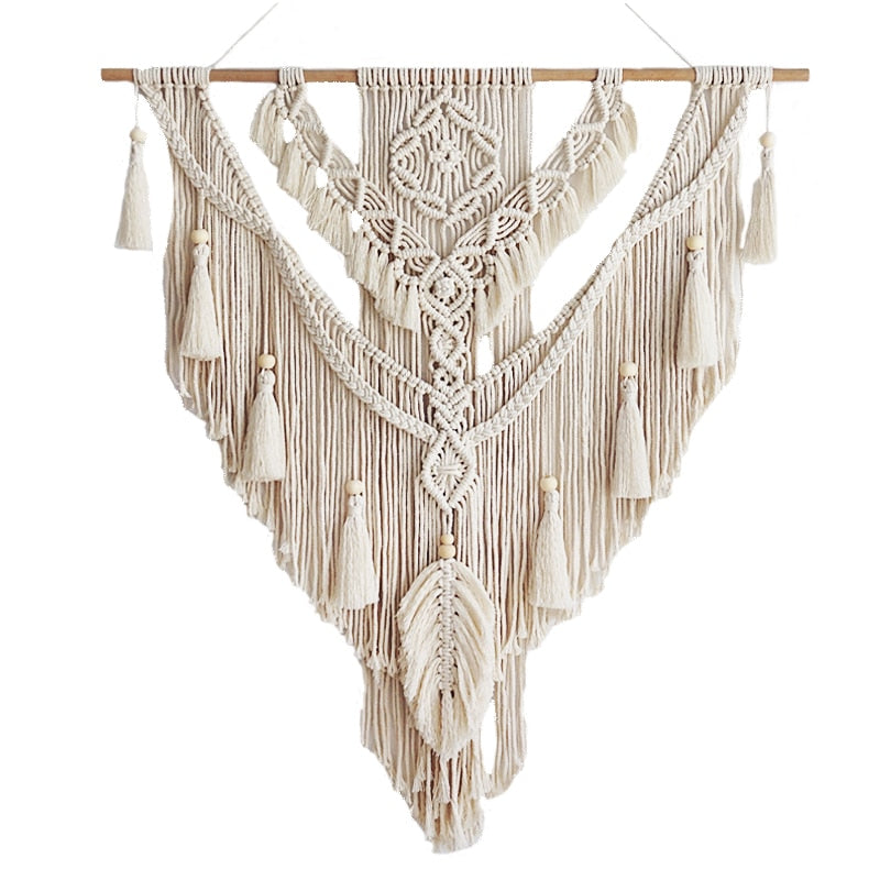 Nordic Bohemian Macrame Tapestry