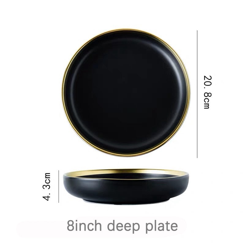 Black Tableware Plates