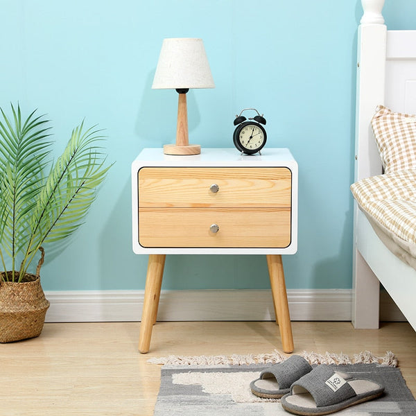 Solid Wooden Bedside Table