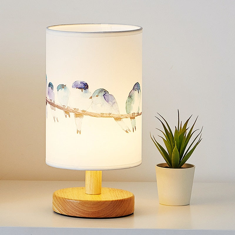 LED Nordic Linen Dimming Table Lamp