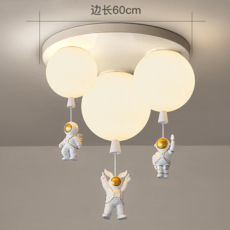 Cartoon Astronaut Hanging Lamp