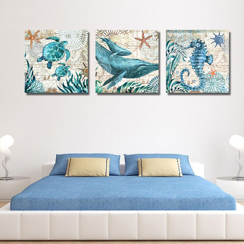 Marine Animal Canvas Painting