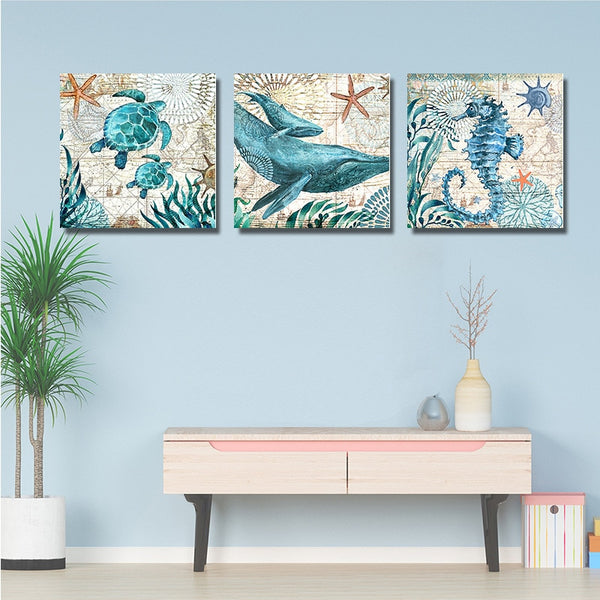 Marine Animal Canvas Painting