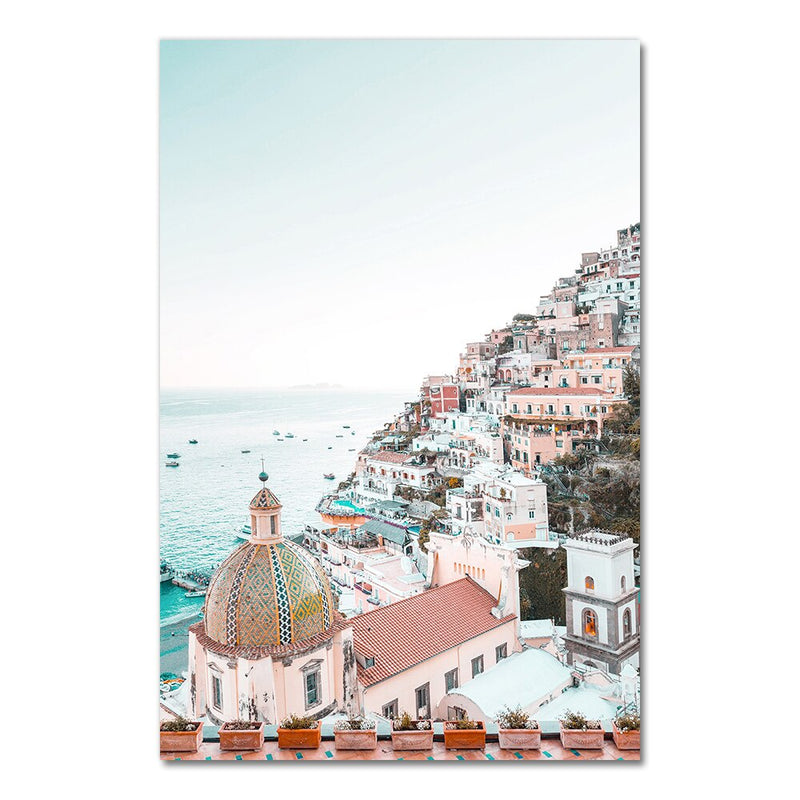 Italy Amalfi Coast Flower Poster