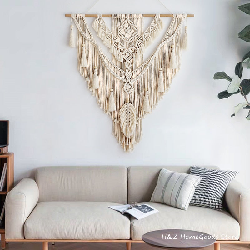 Nordic Bohemian Macrame Tapestry