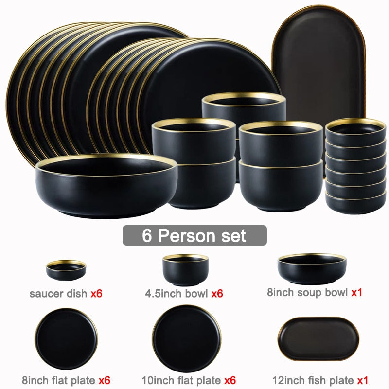 Black Tableware Plates