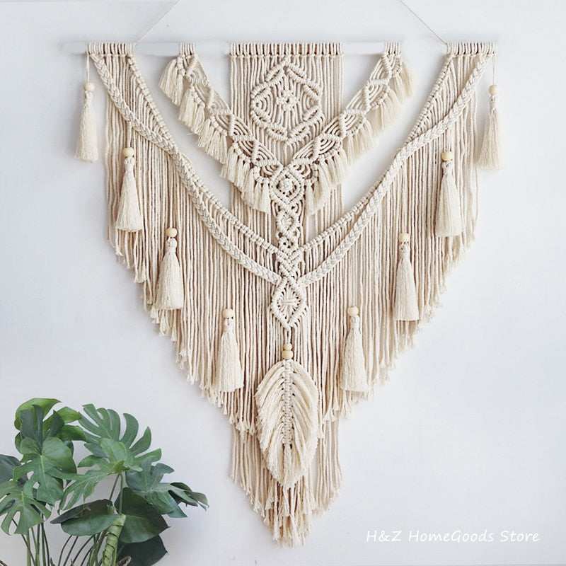 Nordic Bohemian Macrame Tapestry