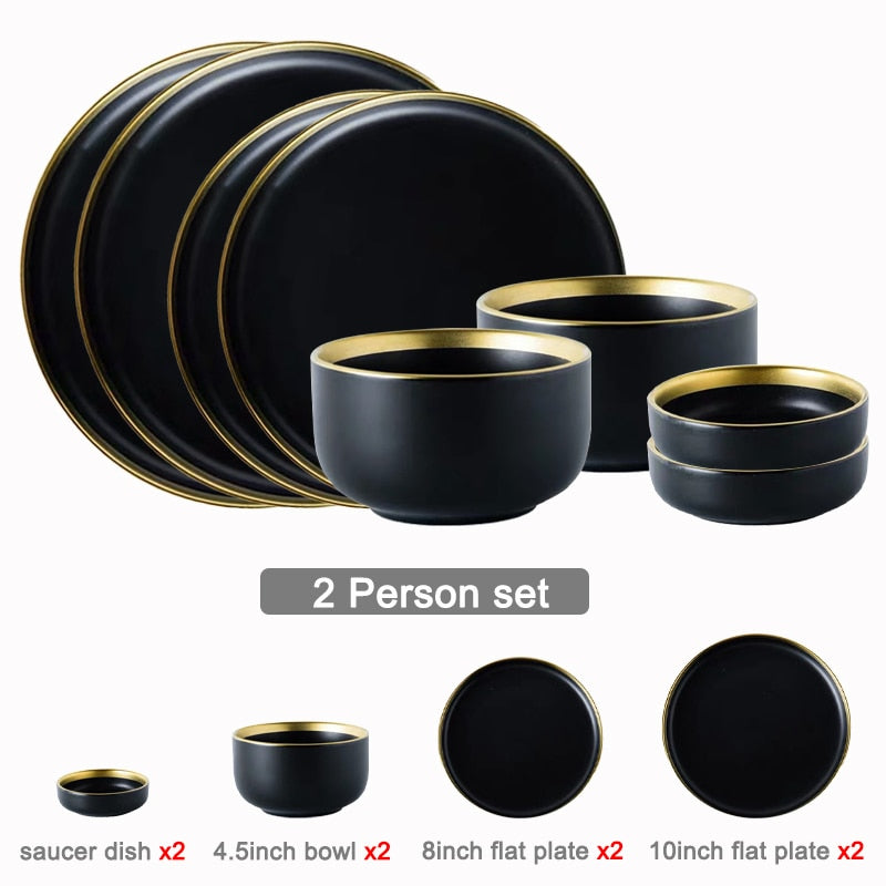 Black Tableware Plates