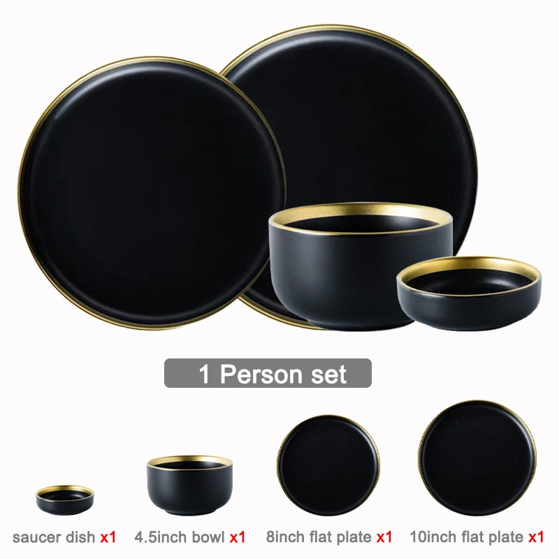 Black Tableware Plates