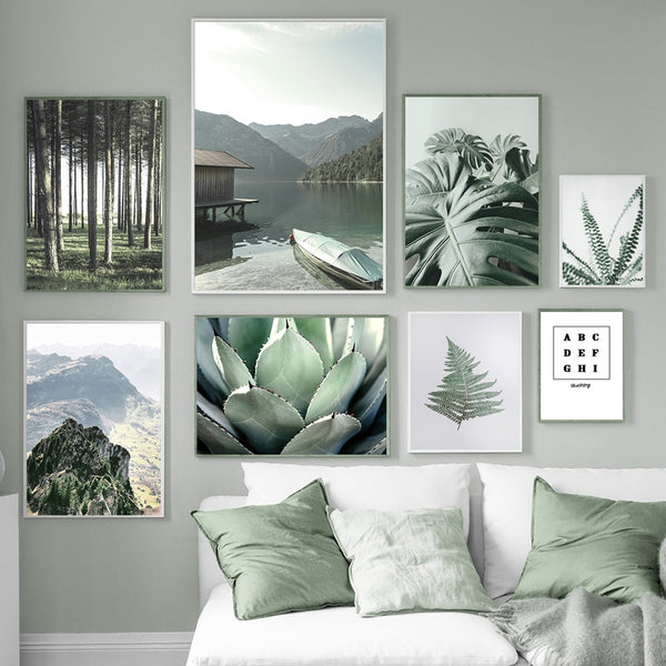 Nordic Leaf Plant Wall Art