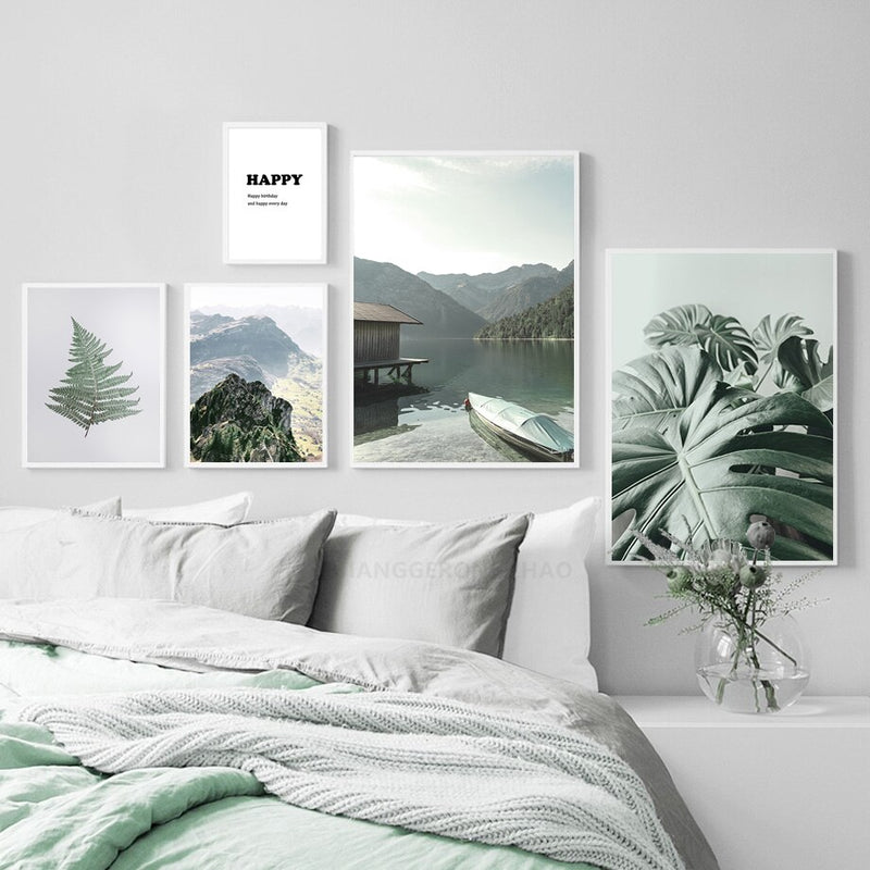 Nordic Leaf Plant Wall Art