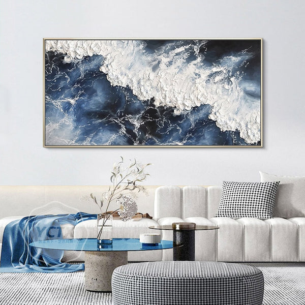 Sunset Sea Wave Canvas Art